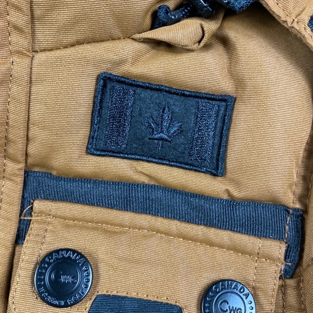Canada Weathergear Boys Toddler 2T Tan Brown Faux Fur Hood Puffer‎ Parka Jacket